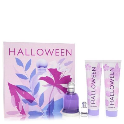 Halloween by Jesus Del Pozo Gift Set — 3.4 oz Eau De Toilette Spray + 5 oz Body Lotion + 5 oz Shower Gel + .15 oz Mini EDT (Women)