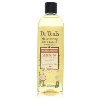 Dr Teal’s Moisturizing Bath & Body Oil by Dr Teal’s Nourishing Coconut Oil with Essensial Oils Jojoba Oil Sweet Almond Oil and Cocoa Butter 8.8 oz (Women)