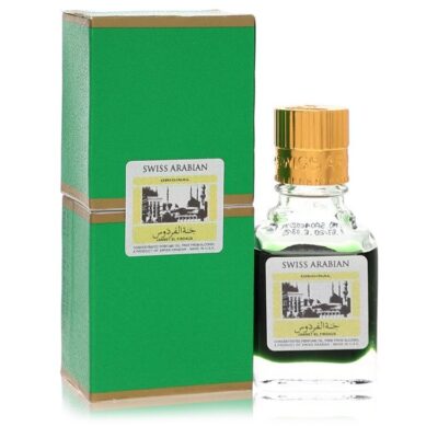 Jannet El Firdaus by Swiss Arabian Concentrated Perfume Oil Free From Alcohol (Unisex Green Attar) .30 oz (Men)