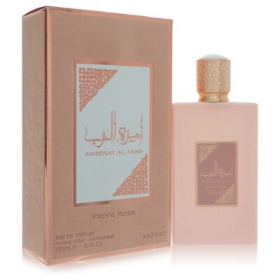 Lattafa Asdaaf Ameerat Al Arab Prive Rose by Lattafa Eau De Parfum Spray (Unisex) 3.4 oz (Women)