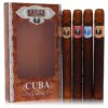 Cuba Gold by Fragluxe Gift Set — Cuba Variety Set includes All Four 1.15 oz Sprays Cuba Red Cuba Blue Cuba Gold and Cuba Orange (Men)