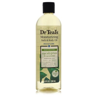 Dr Teal’s Bath Additive Eucalyptus Oil by Dr Teal’s Pure Epson Salt Body Oil Relax & Relief with Eucalyptus & Spearmint 8.8 oz (Women)