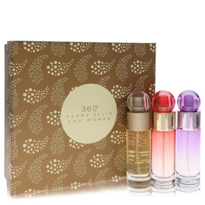 perry ellis 360 by Perry Ellis Gift Set — 1 oz Perry Ellis 360 EDT Spray + 1 oz Perry Ellis 360 Coral EDP Spray + 1 oz Perry Ellis 360 Purple EDP Spray (Women)