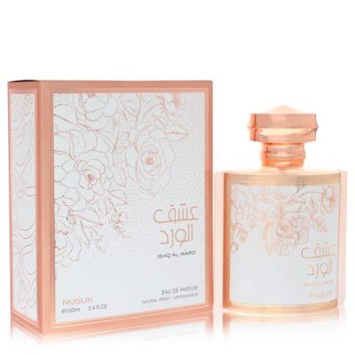 Nusuk Ishq Al ward by Nusuk Eau De Parfum Spray (Unisex) 3.4 oz (Men)